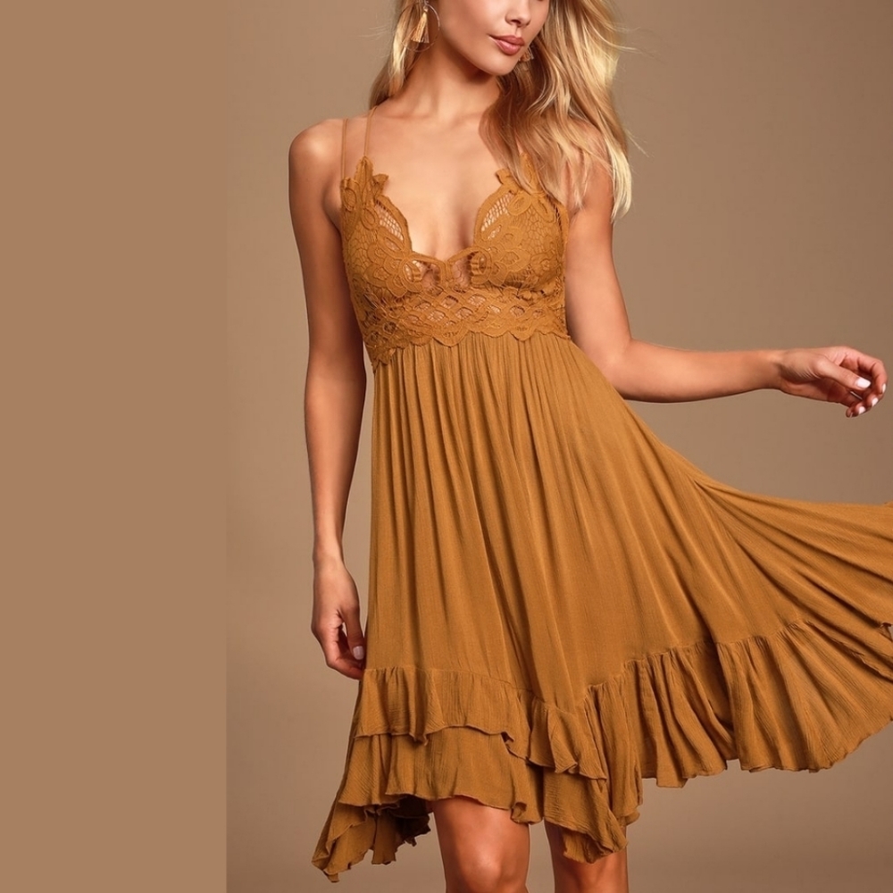 Free People Adella Slip Dress